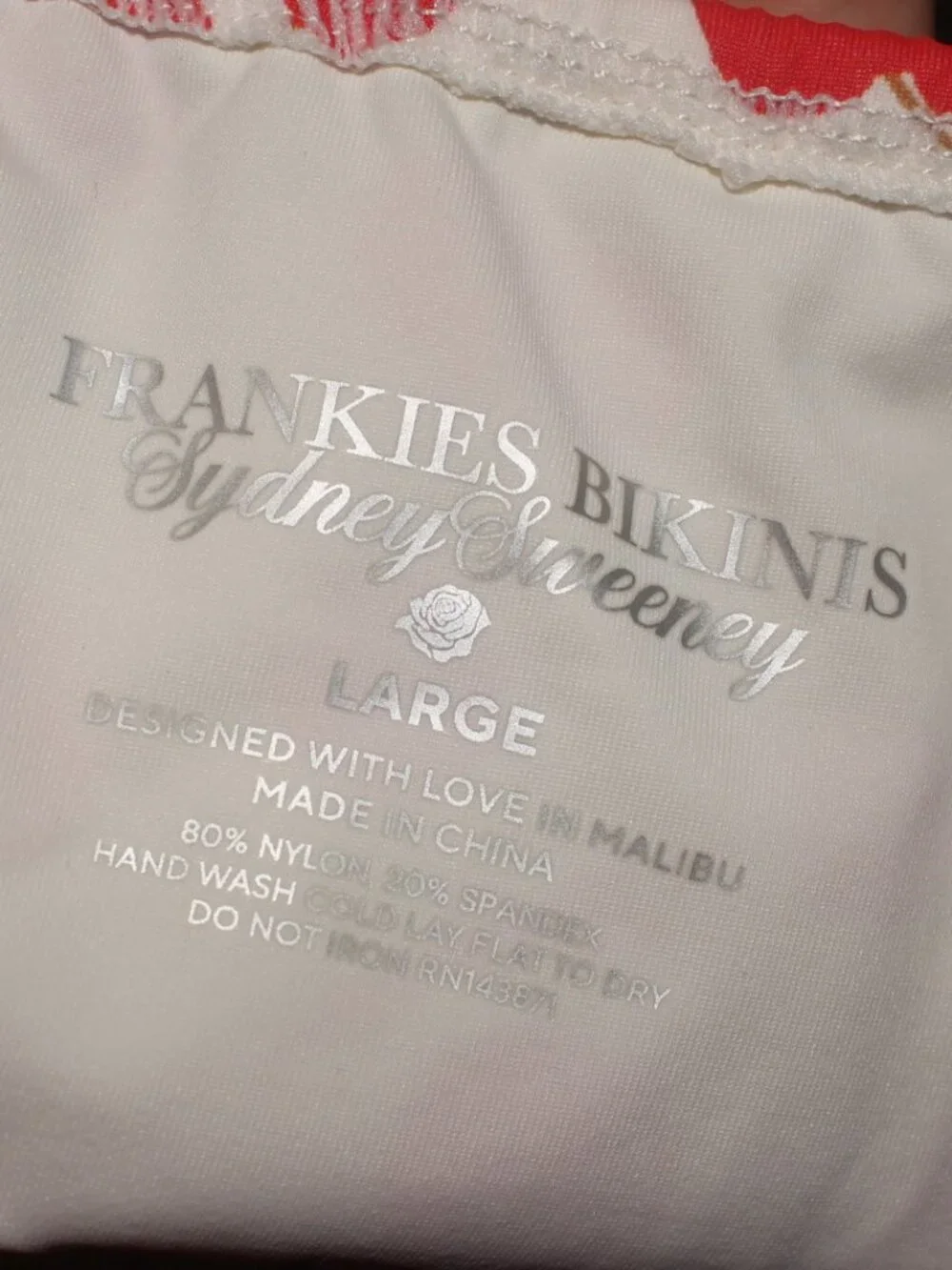NWT Frankie's Bikinis x Sydney Sweeney Tia Bottom Size L